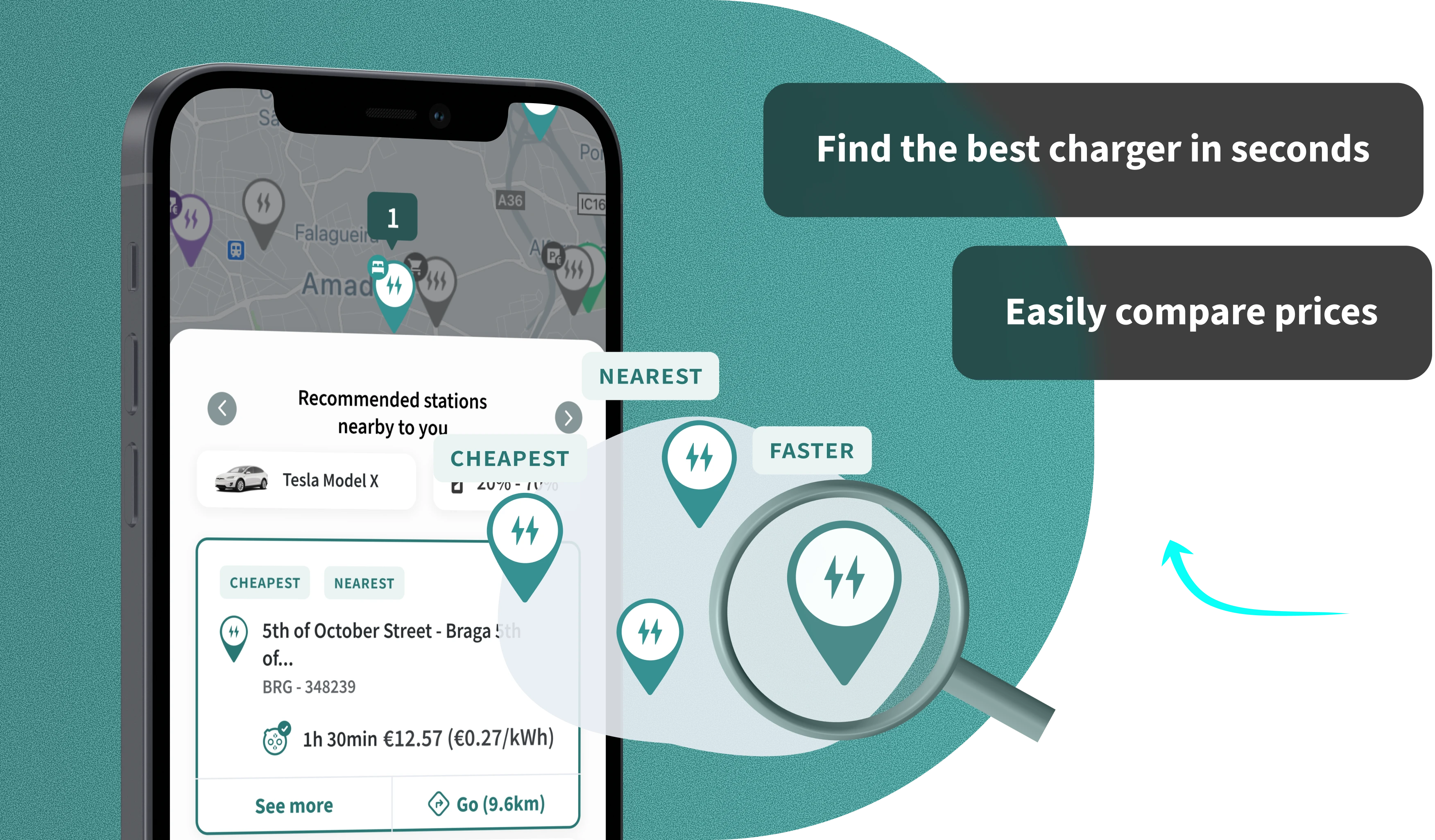 Always know when and where to charge