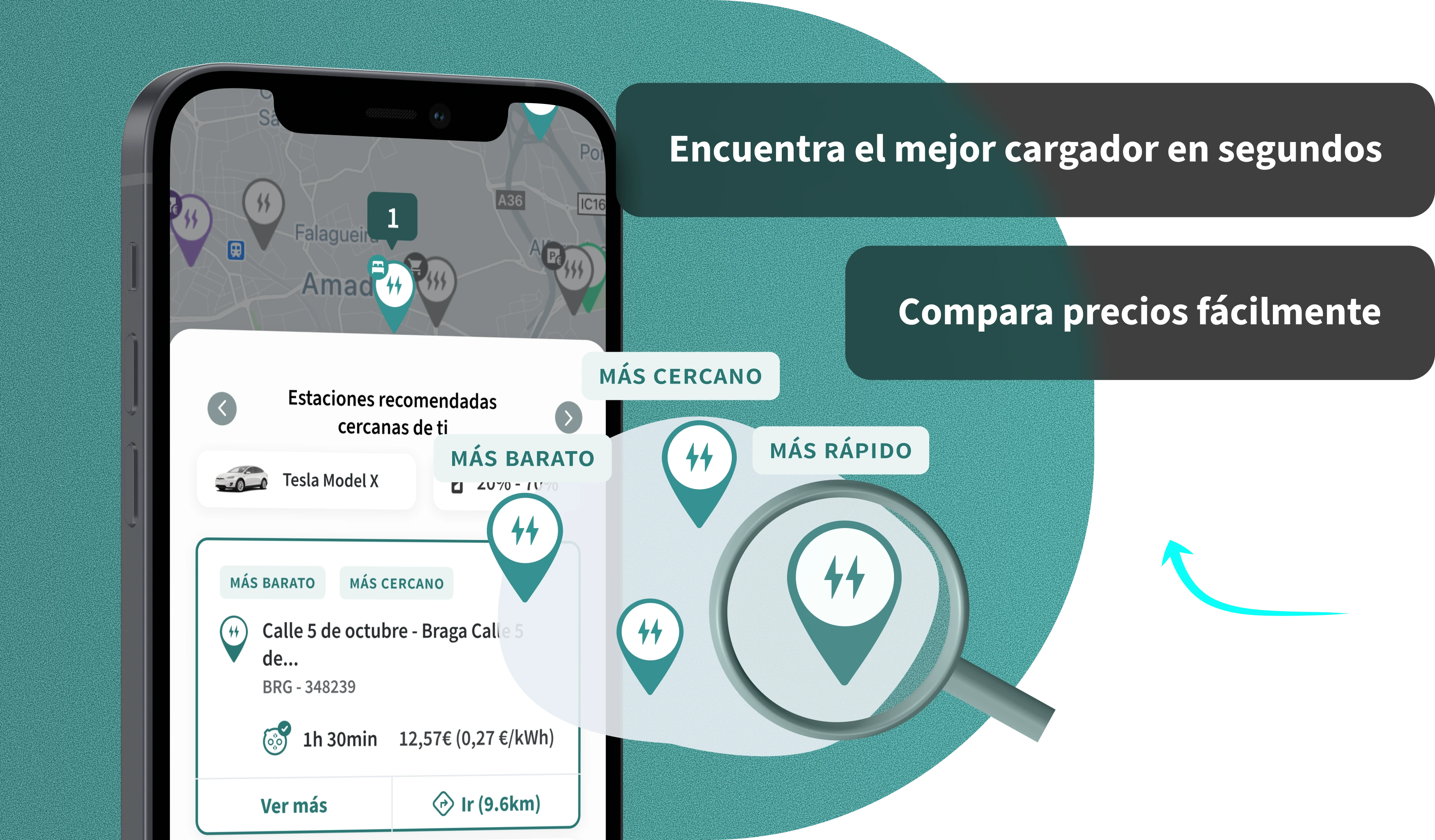 Siempre sabe cuándo y dónde cargar