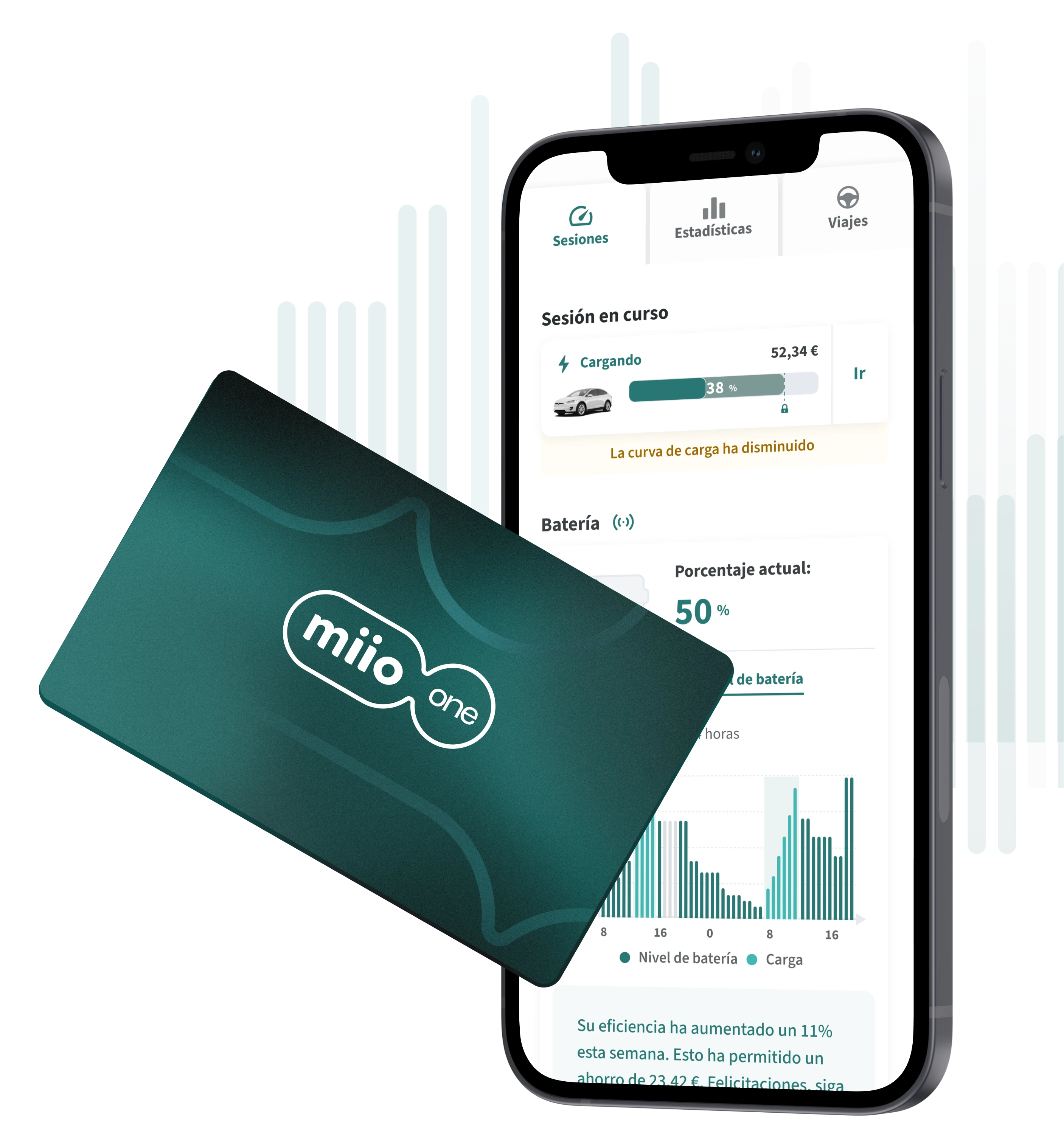 Interfaz de la aplicación miio-one